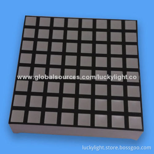 KWM-R30881ASB 3.0*3.0mm Rectangle 8*8 Matrix Array Display for Audio Equipment and Instrument Panels
